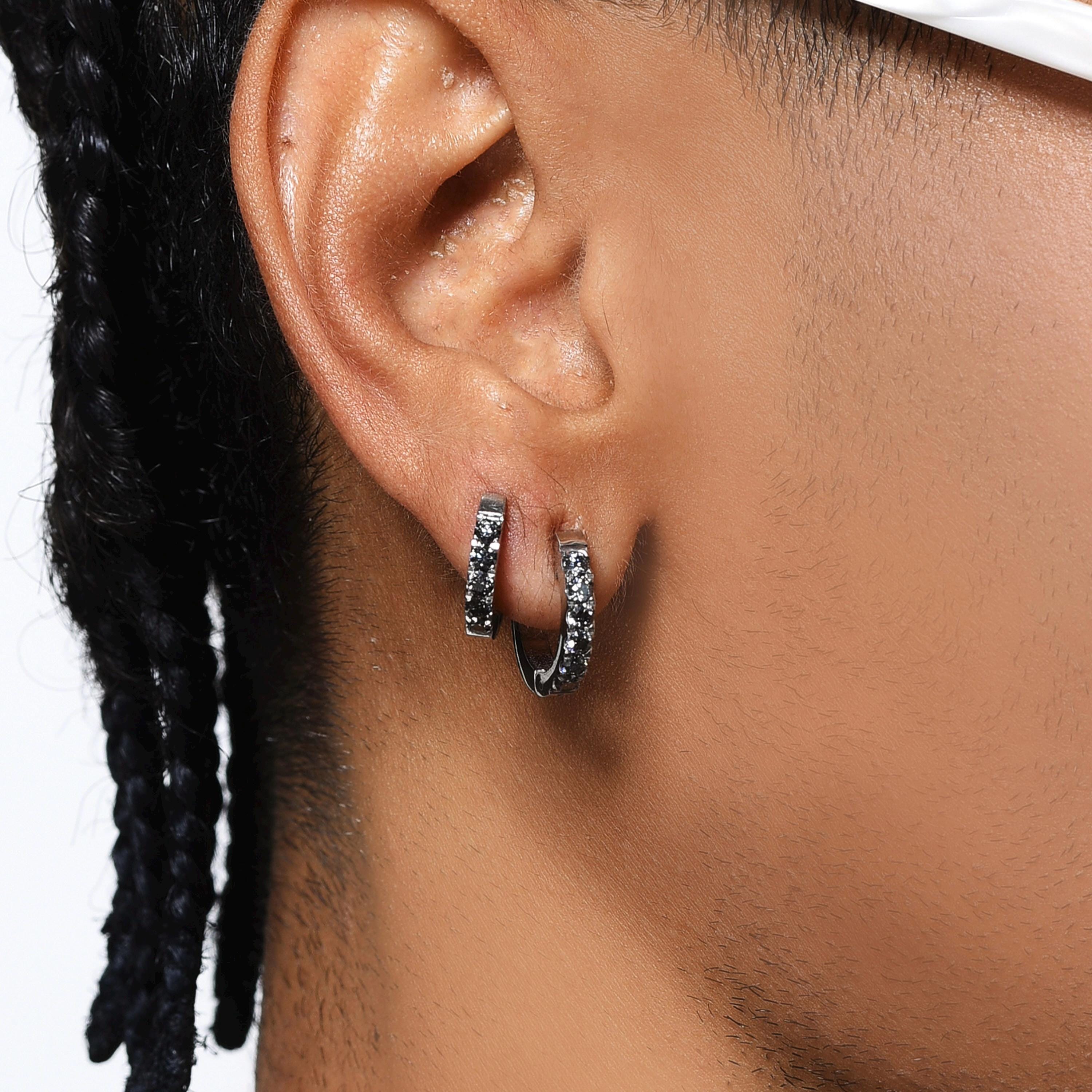 ASTM F136 Titanium Colorful CZ Septum Ring｜16G Hinged Clicker｜Rainbow Daith Jewelry｜Hypoallergenic｜Helix Conch Rook Cartilage - Image 2