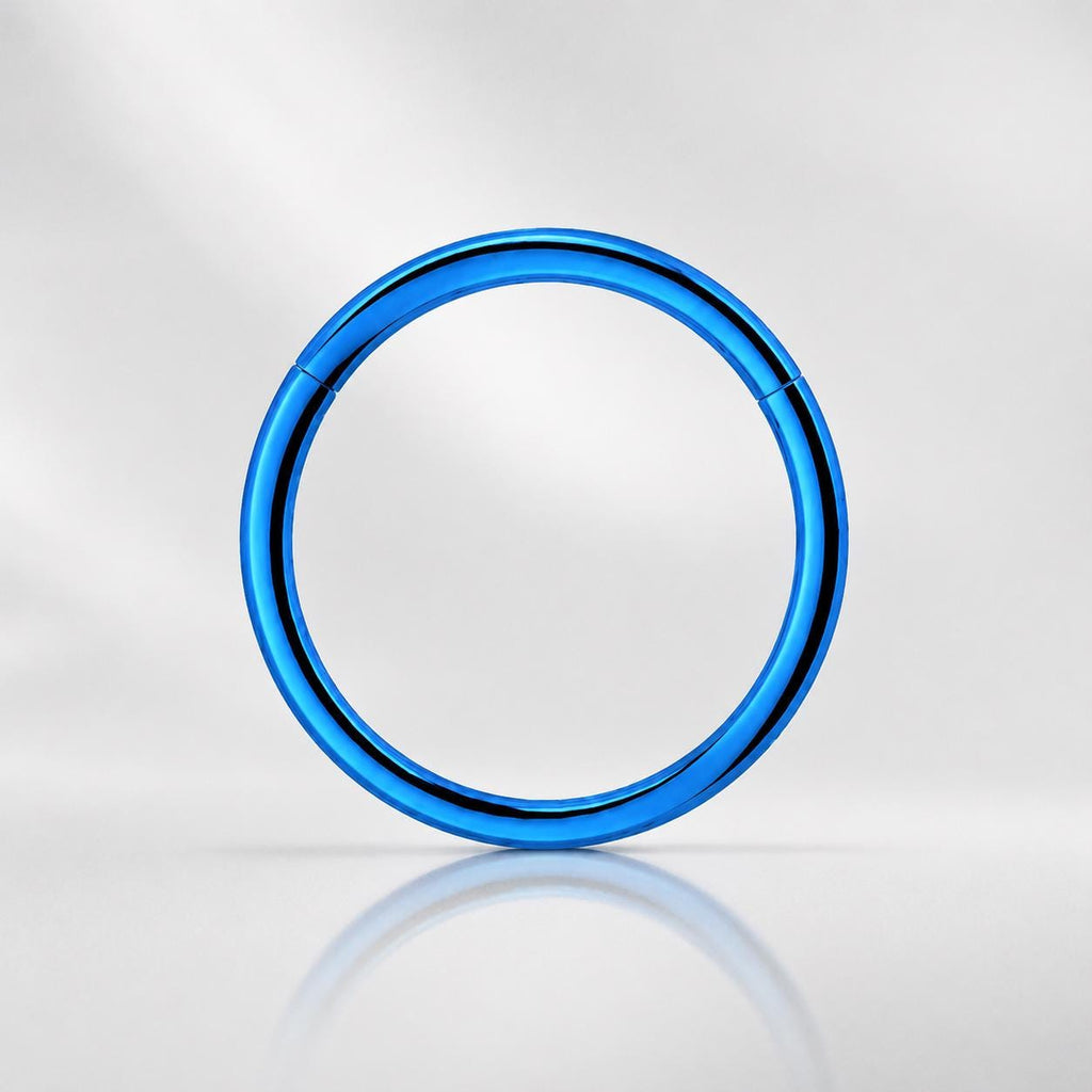 ASTM F136 Titanium Double Hoop Septum Ring｜16G Hinged Clicker｜Minimalist Stacked Daith Jewelry｜Hypoallergenic｜Helix Conch Rook Cartilage - Image 8