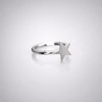 ASTM F136 Titanium Star & Cross Septum Ring｜16G Hinged Clicker｜Minimalist Daith Jewelry｜Hypoallergenic｜Helix Conch Rook Cartilage - Image 5