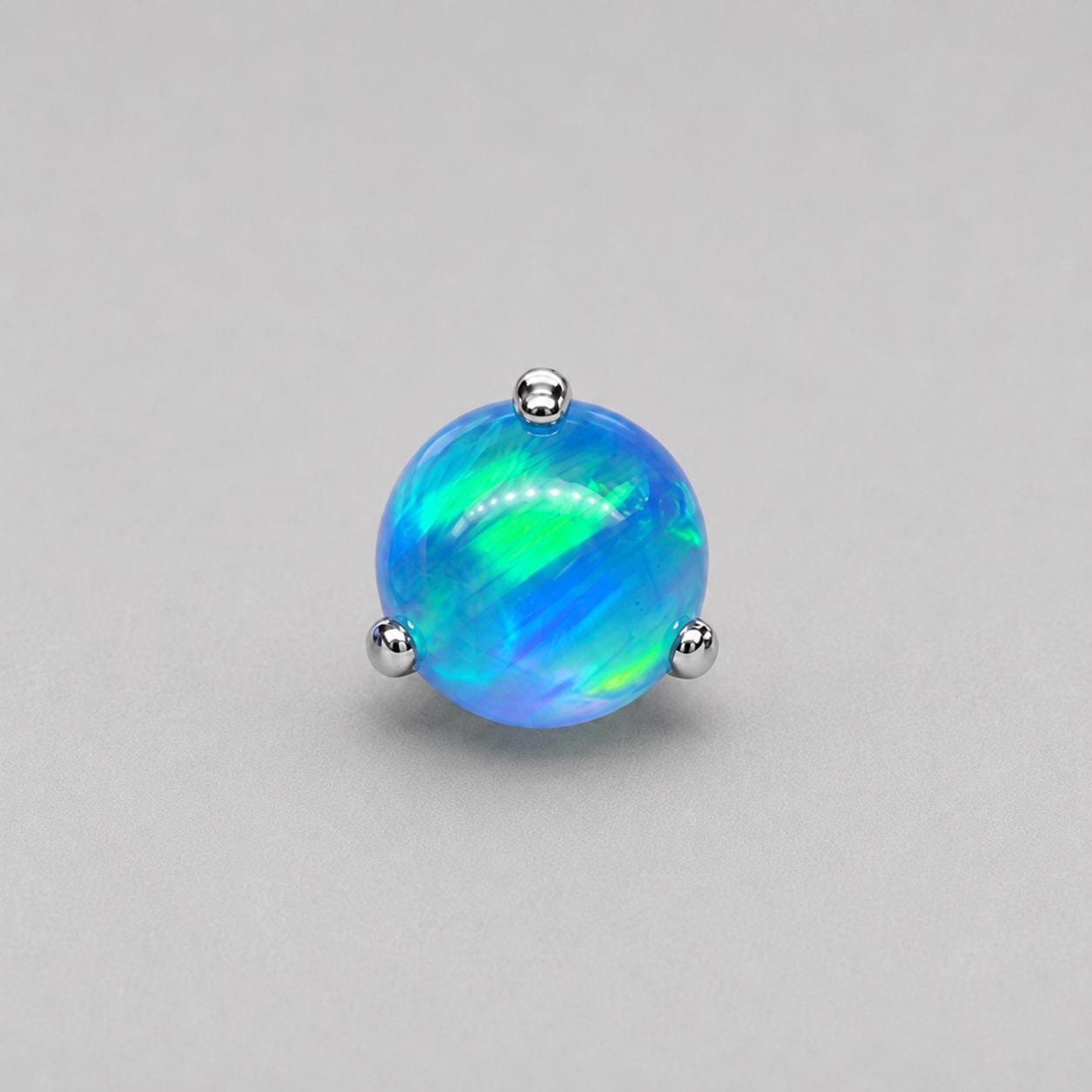 Multicolor Titanium Jelly Opal Piercing Top - image 10