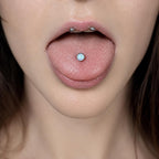 Titanium Jelly Opal Wave-Edge Piercing Top - image 2