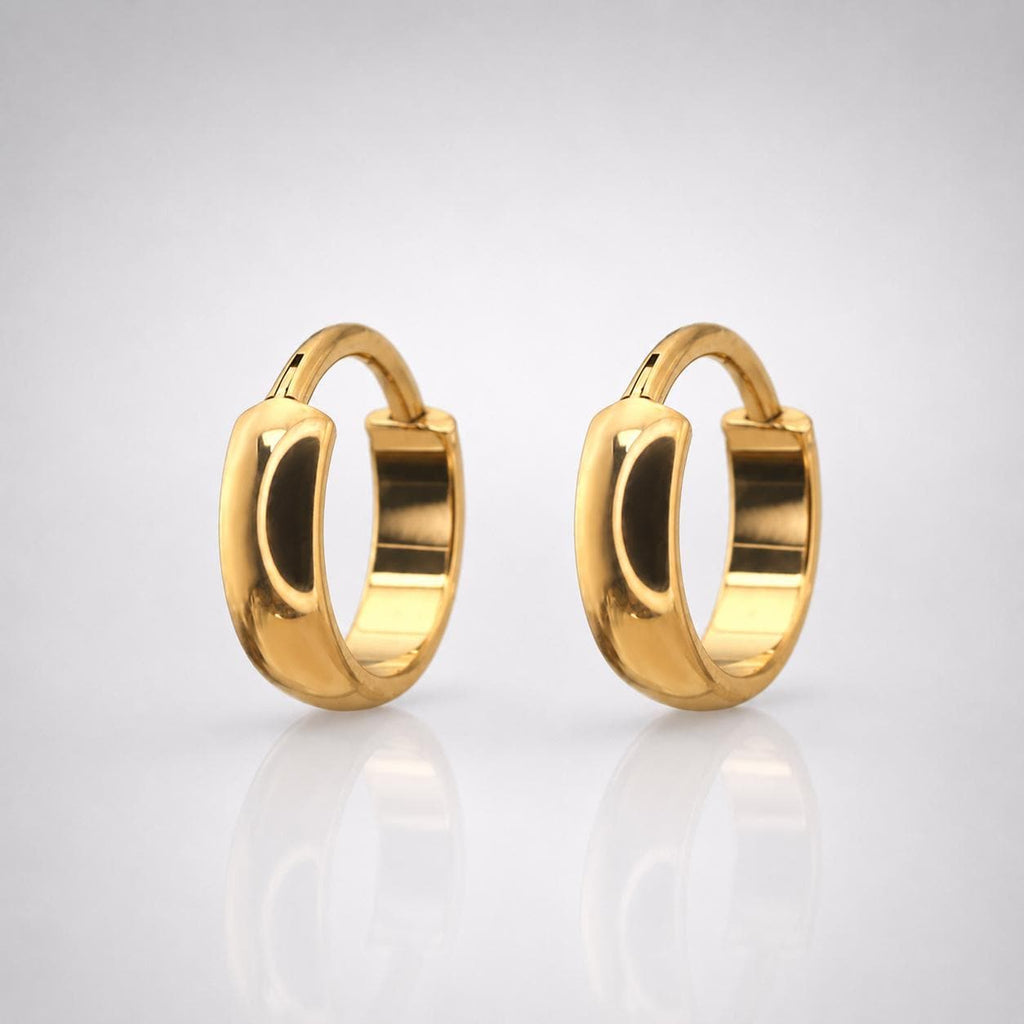 ASTM F136 Titanium Chunky Gold Septum Ring｜16G Hinged Clicker｜Minimalist Hoop Daith Jewelry｜Hypoallergenic｜Helix Conch Rook - Image 5