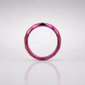 ASTM F136 Titanium Faceted Rainbow Septum Ring｜16G Hinged Clicker｜Geometric Daith Jewelry｜Hypoallergenic｜Helix Conch Rook - Image 6