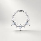 ASTM F136 Titanium Bow Septum Ring｜16G Hinged Clicker｜Cute Bow Daith Jewelry｜Hypoallergenic｜Helix Conch Rook Cartilage - Image 8
