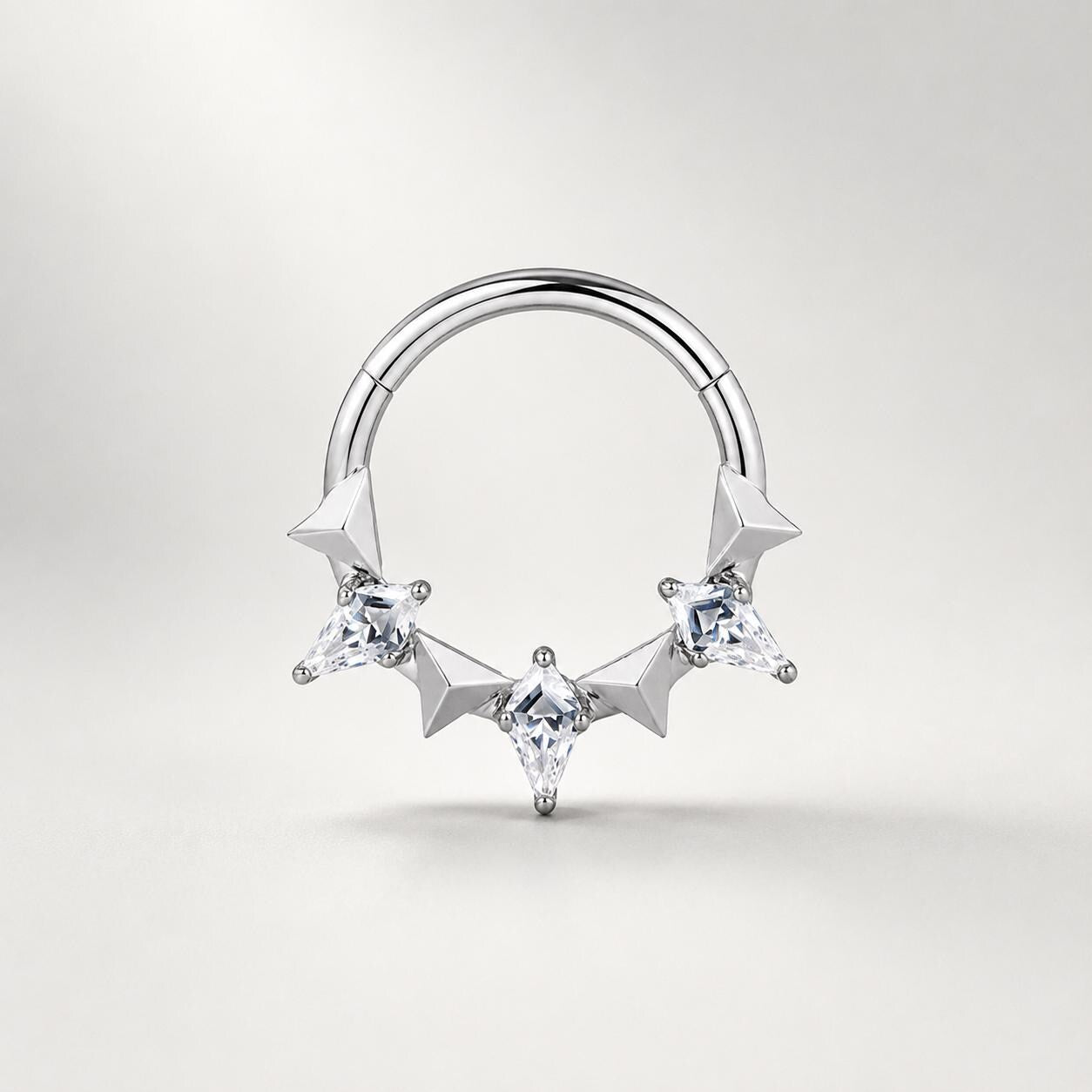 ASTM F136 Titanium Bow Septum Ring｜16G Hinged Clicker｜Cute Bow Daith Jewelry｜Hypoallergenic｜Helix Conch Rook Cartilage - Image 8
