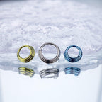 ASTM F136 Titanium Bow Septum Ring｜16G Hinged Clicker｜Cute Bow Daith Jewelry｜Hypoallergenic｜Helix Conch Rook Cartilage - Image 3