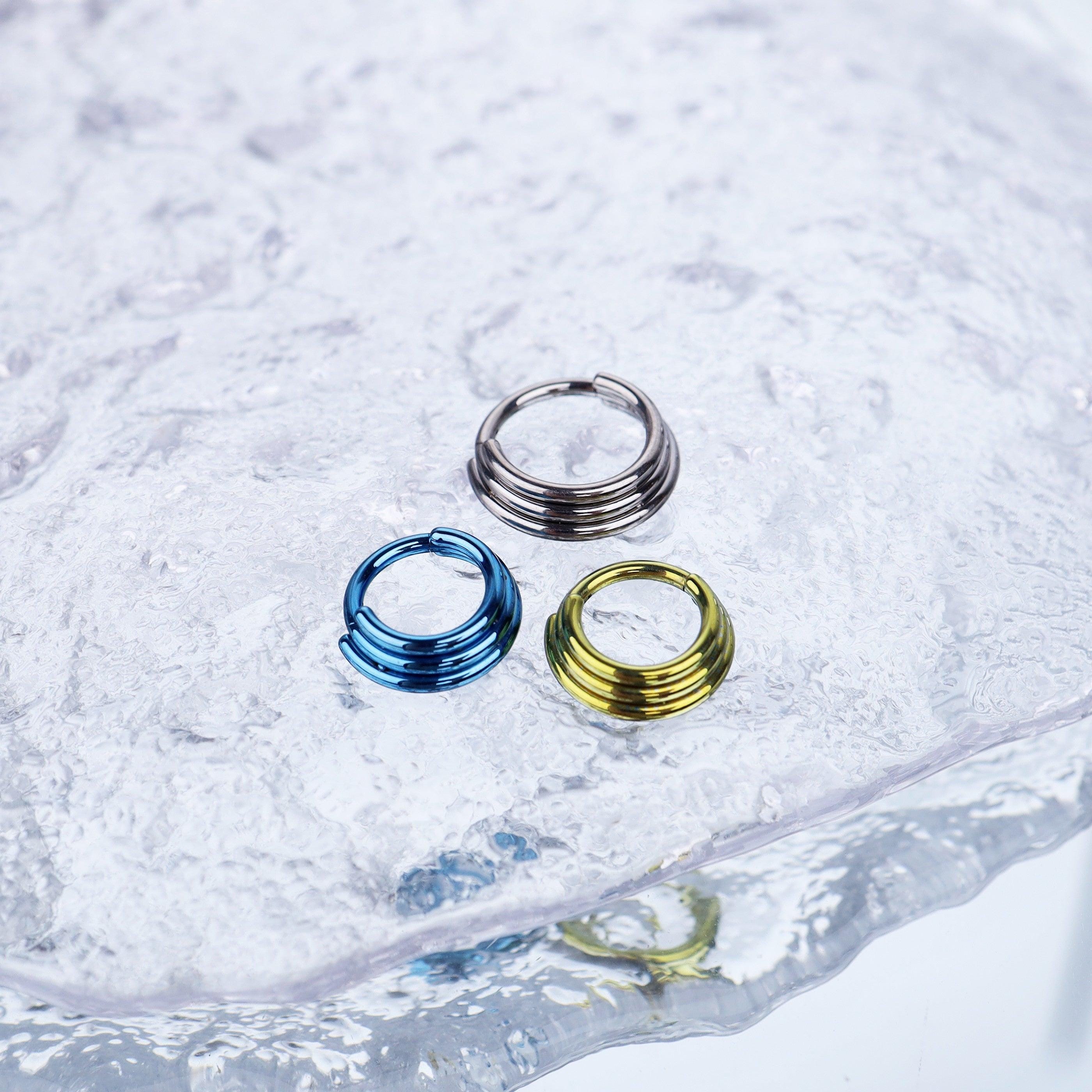 ASTM F136 Titanium Bow Septum Ring｜16G Hinged Clicker｜Cute Bow Daith Jewelry｜Hypoallergenic｜Helix Conch Rook Cartilage - Image 4