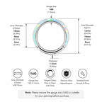 ASTM F136 Titanium Opal Septum Ring｜16G Hinged Clicker｜Colorful Opal Daith Jewelry｜Hypoallergenic｜Helix Conch Rook Cartilage - Image 9