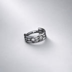 ASTM F136 Titanium Four-Leaf Clover Septum Ring｜16G Hinged Clicker｜Sparkling CZ Daith Jewelry｜Hypoallergenic｜Helix Conch Rook Cartilage - Image 10