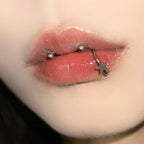 ASTM F136 Titanium Star & Cross Septum Ring｜16G Hinged Clicker｜Minimalist Daith Jewelry｜Hypoallergenic｜Helix Conch Rook Cartilage - Image 2