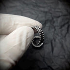 ASTM F136 Titanium Double Hoop Beaded Septum Ring｜16G Hinged Clicker｜Stacked Bead Daith Jewelry｜Hypoallergenic｜Helix Conch Rook Cartilage - Image 3