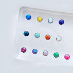 Titanium Fire Opal Wave-Edge Piercing Top - image 3