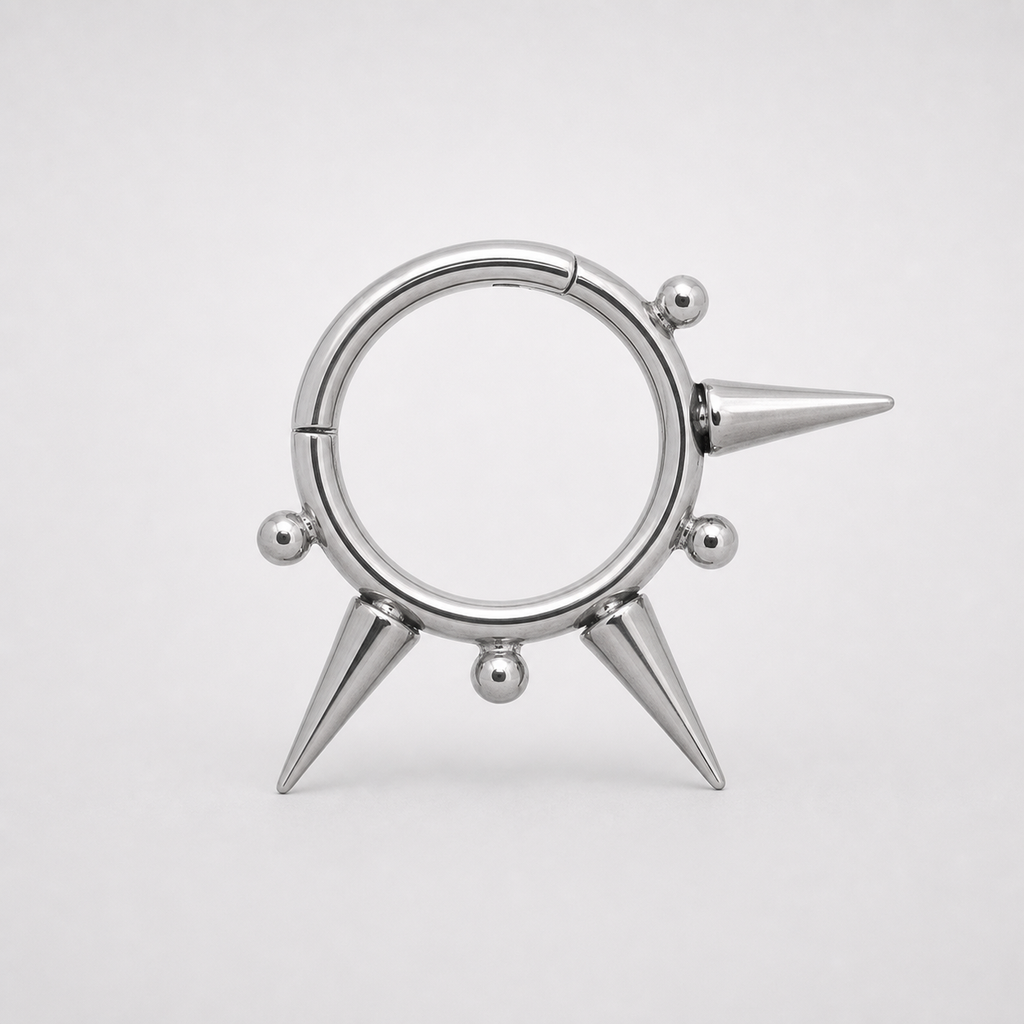 Titanium Spike & Ball Septum Clicker