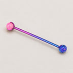 Fire Opal industrial barbell detail 4