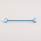 Aurora Opal industrial barbell detail 5