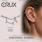Starfall Chain F136 Titanium industrial barbell