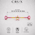 Open Star industrial barbell detail 10