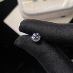 ETSY 4574960290 | IMAGE 4 | Lilac Moissanite Flat Back Stud