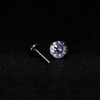 ETSY 4574960290 | IMAGE 6 | Lilac Moissanite Flat Back Stud