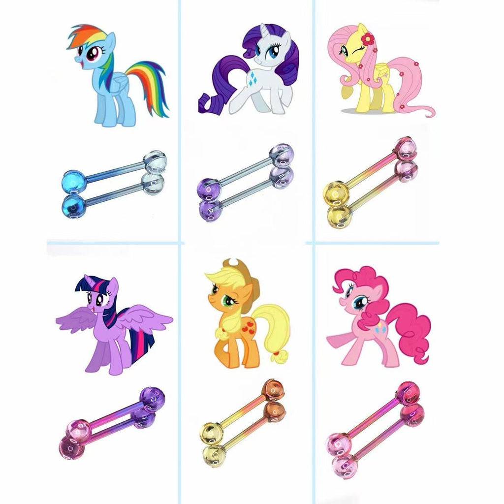 Mane Six Opal Barbell in ASTM F136 Titanium