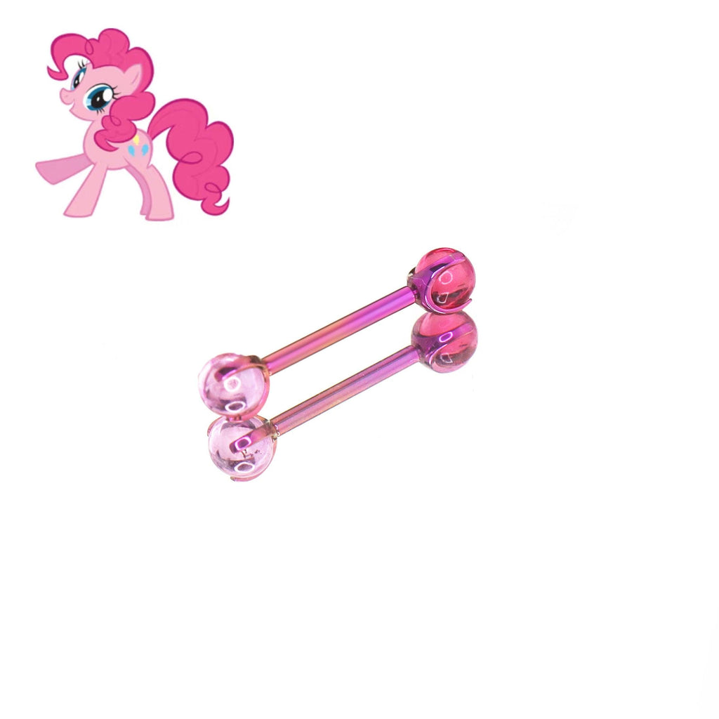 Pinkie Pie Mane Six Opal Barbell in ASTM F136 Titanium