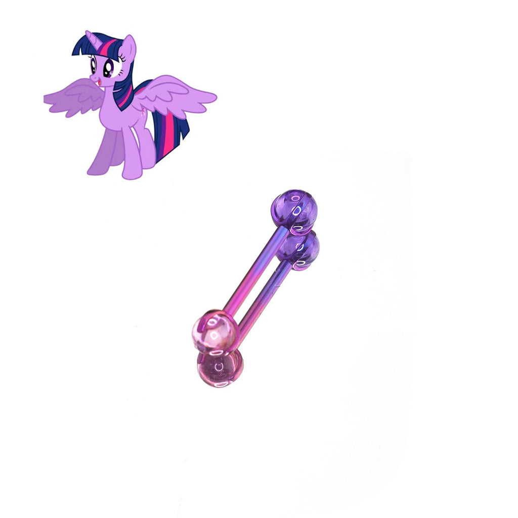 Twilight Sparkle Mane Six Opal Barbell in ASTM F136 Titanium