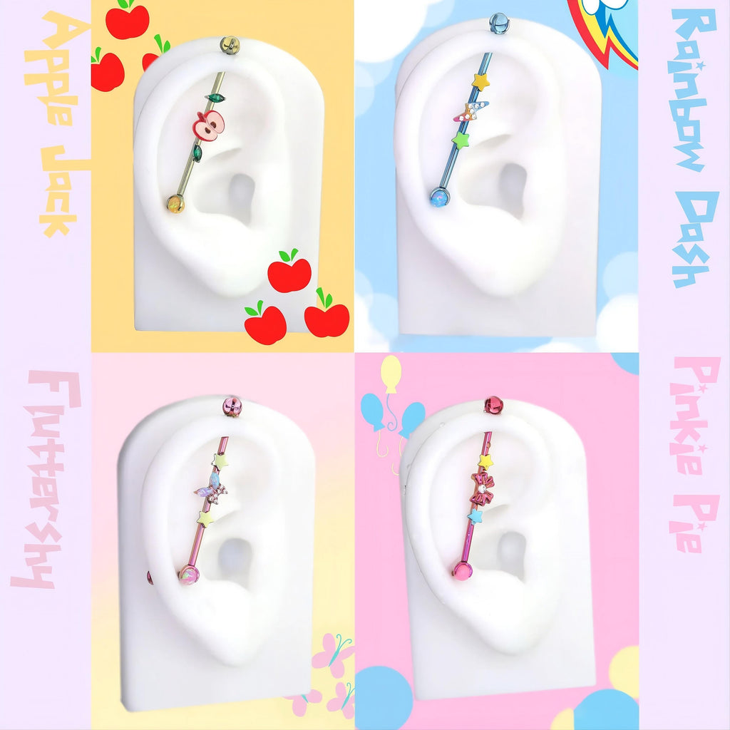 Prismatic Faux Industrial Bar in ASTM F136 Titanium