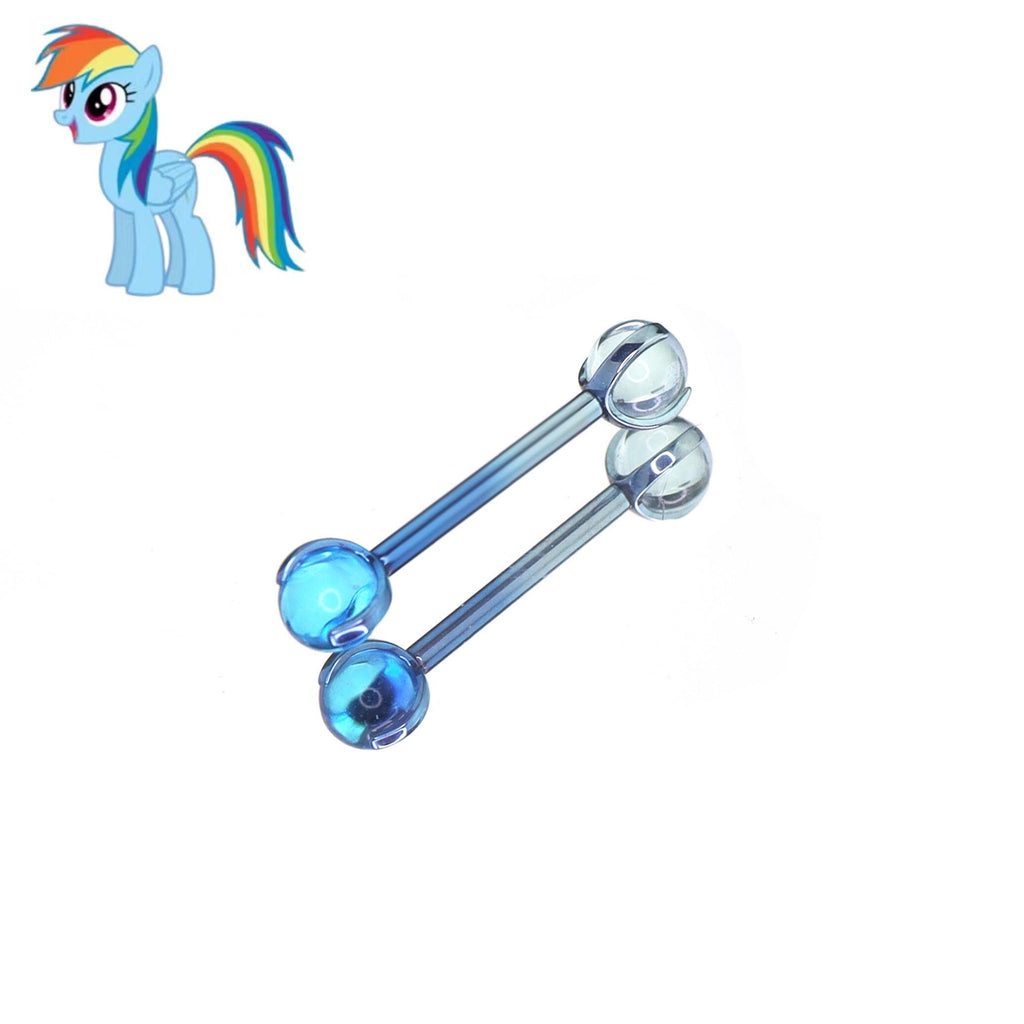 Rainbow Dash Ear Stack threading and construction detail