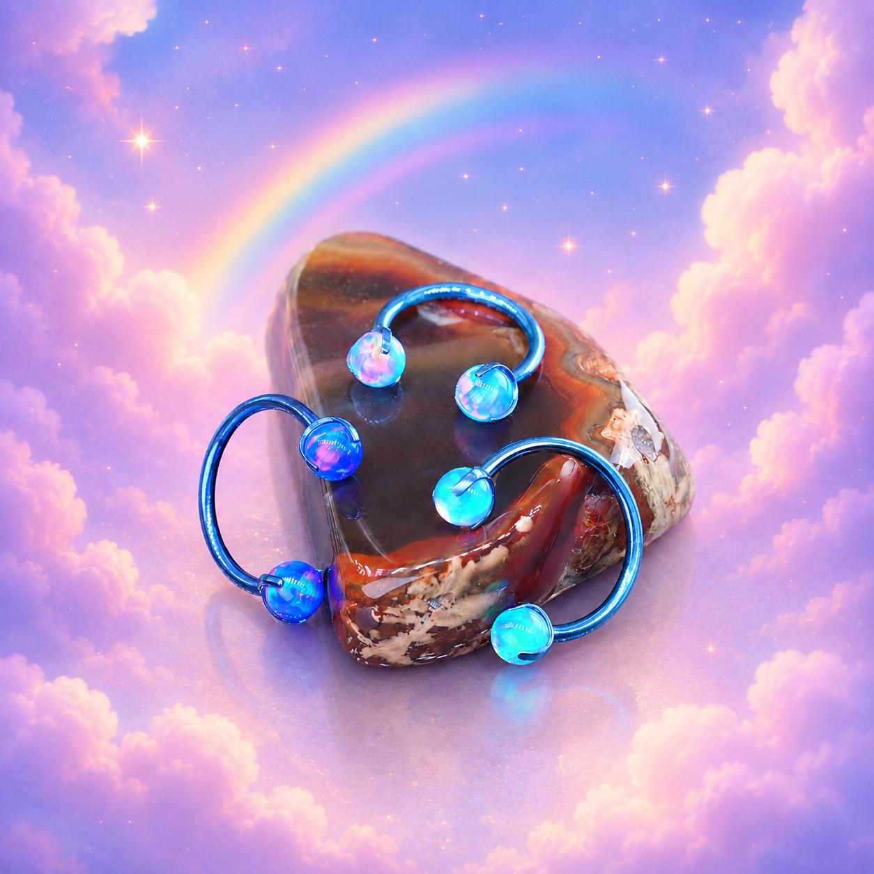 Character Opal Horseshoe close-up of decorative ends
