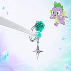 Spike Four-Point Star Horseshoe in ASTM F136 Titanium