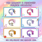 Titanium MLP Opal Spike Spiral Barbell | 16G Twister Ring - 11 Character Styles |  Helix Lip Cartilage Piercing Jewelry - product image 1