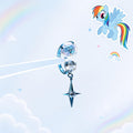 MLP F136 Titanium Four Point Star Horseshoe Ring | Pony Inspired Lip Cartilage Helix Hoop | Internally Threaded Kawaii Piercing - product image 5