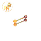 Titanium My Little Pony Inspired Tongue Ring | Opal Straight Barbell | Mane 6 Sunset Shimmer Starlight Glimmer Piercing | Kawaii Jewelry - product image 7