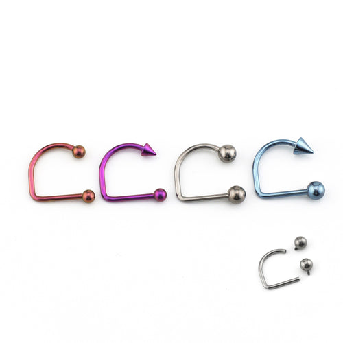 Classic Internally Threaded Titanium U-Ring - Ball & Ball