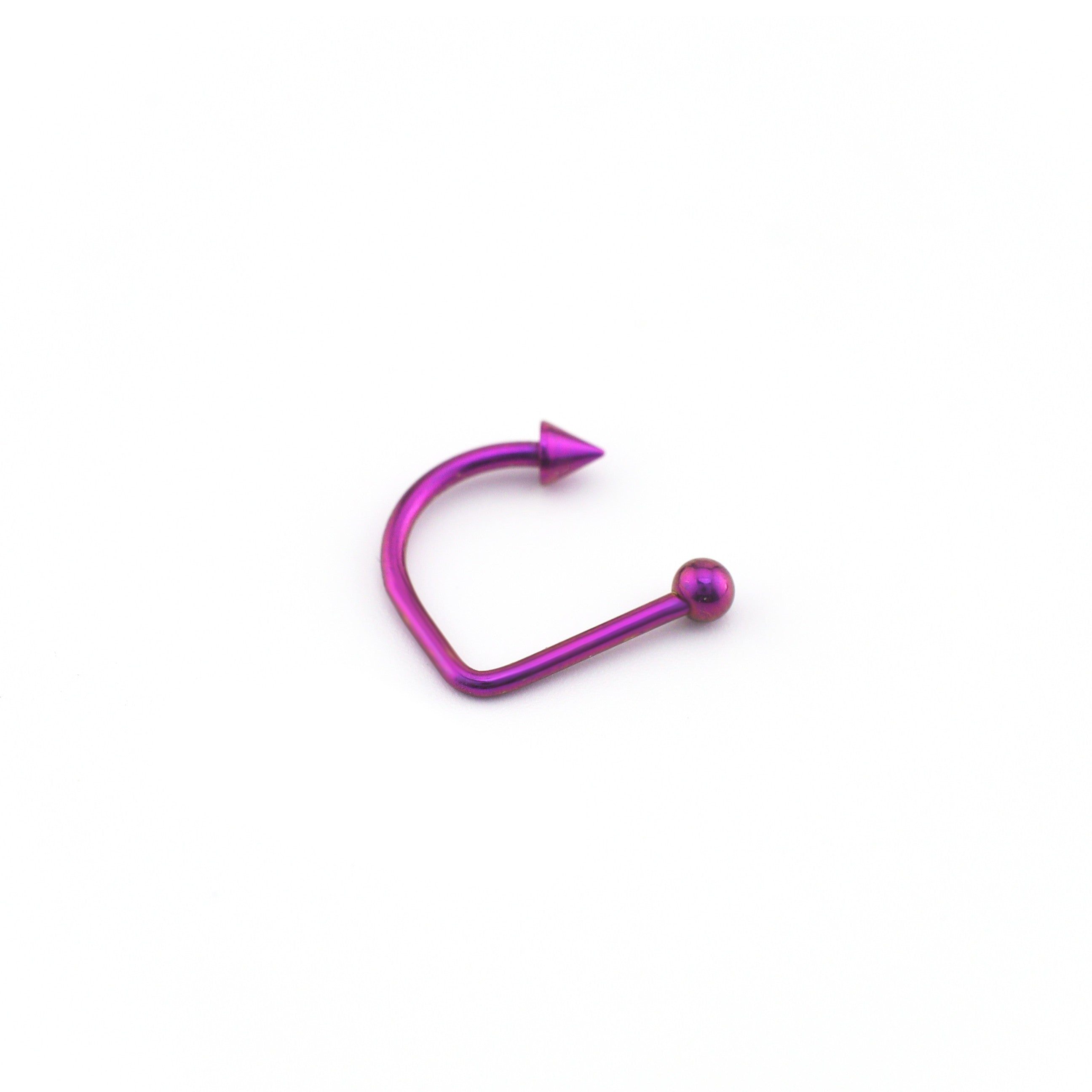 Classic Internally Threaded Titanium U-Ring - Classic Internally Threaded Titanium U-Ring - Ball & Ball / 8mm by CRUXJEWELRY