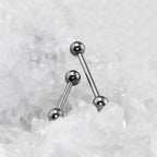 Classic Internally Threaded Titanium Barbell - Classic Internally Threaded Titanium Barbell - 10mm / 4mm by CRUXJEWELRY