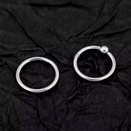 4PCS 16G Stainless Steel Nose Hoop Set - 4PCS 16G Stainless Steel Nose Hoop Set - Default Title by CRUXJEWELRY