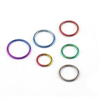 20G Thin Classic Titanium segment Hoop - 20G Thin Classic Titanium segment Hoop - Blue-White Gradient / 6mm by CRUXJEWELRY