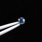 ETSY 4574960114 | IMAGE 6 | Peacock Moissanite Flat Back Stud