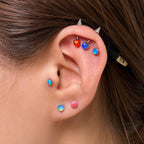 Aurora Orb Opal F136 Titanium piercing top detail 4