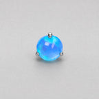 Aurora Orb Opal OP507 Cyan Blue F136 Titanium piercing top