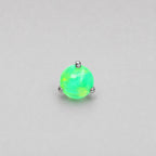 Aurora Orb Opal OP537 Mint Green F136 Titanium piercing top