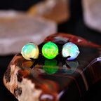 Aurora Glow Jelly Opal F136 Titanium piercing top detail 7