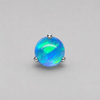 Aurora Glow Jelly Opal OP508 Teal Blue F136 Titanium piercing top