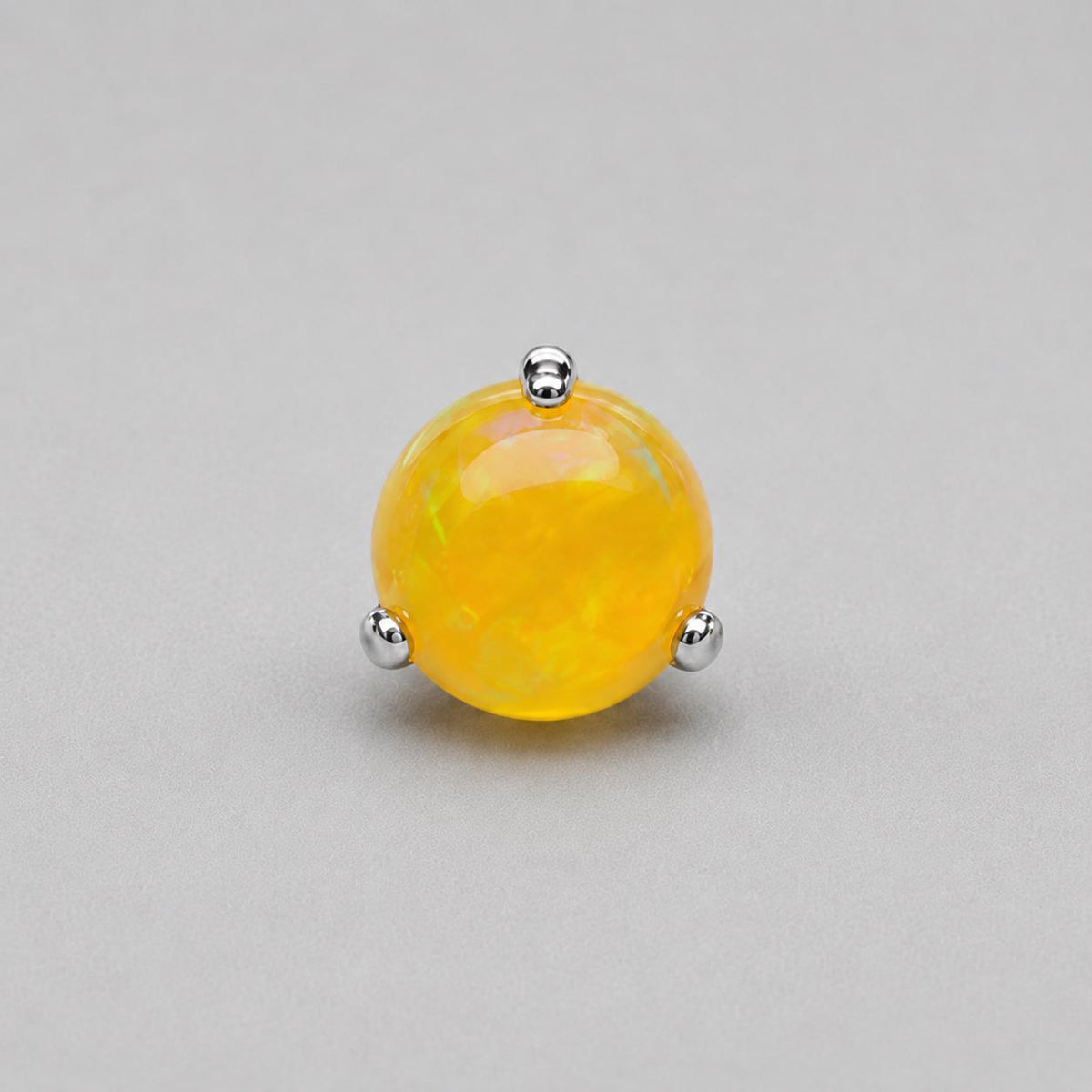 Aurora Glow Jelly Opal OP503 Amber F136 Titanium piercing top
