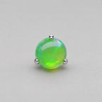 Aurora Glow Jelly Opal OP518 Lime Green F136 Titanium piercing top