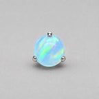 Aurora Glow Jelly Opal OP533  Blue F136 Titanium piercing top