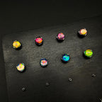 Ripple-Edge Jelly Opal F136 Titanium piercing top detail 5