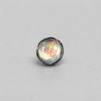 Ripple-Edge Jelly Opal OP551 Light Gray F136 Titanium piercing top