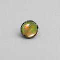 Ripple-Edge Jelly Opal OP504 Tangerine F136 Titanium piercing top